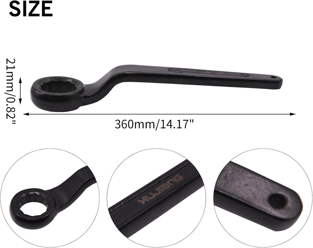 36Mm Wrench Offset Single Head Box End Ring Type Impact Hand Tool