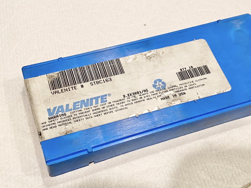 (10 pcs) Valenite STBC163 Carbide Inserts