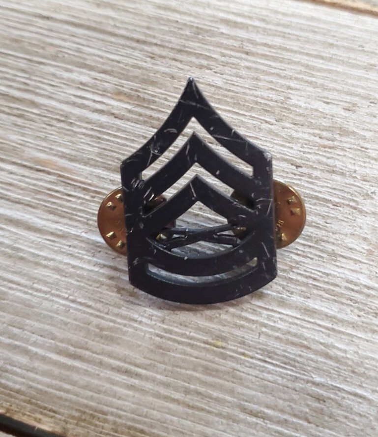 USMC Black Gunnery Sergeant Rank Pin