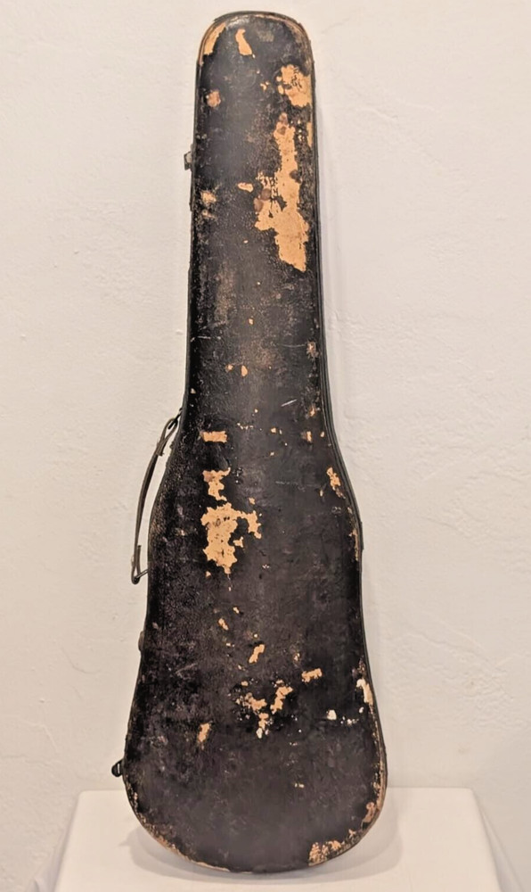 Antique Violin Case – 30.5", Leather Handle, Handcrafted