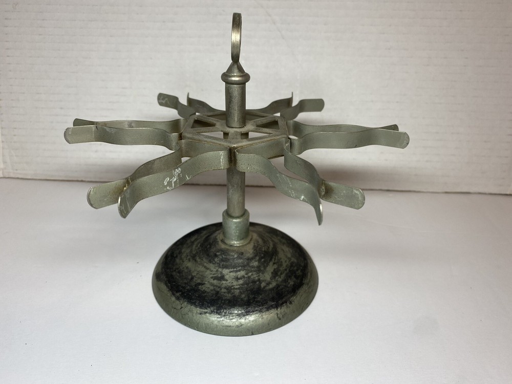 Vintage Standard 6 Rubber Stamp Holder Spinning Carousel Rack