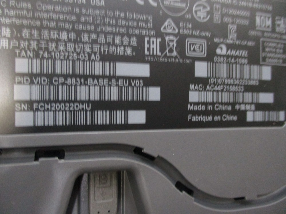 Cisco Unified Conference Phone CP-3881 Display Control Unit
