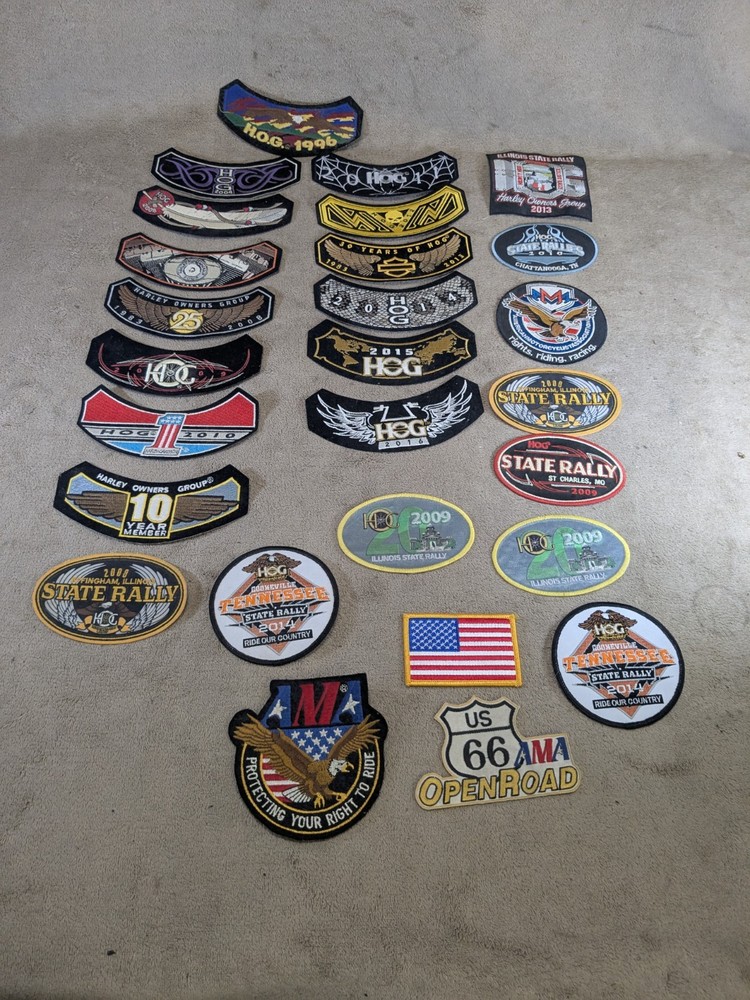 Harley Owners Group HOG Patches Various From 90s, 2000s, 2010s