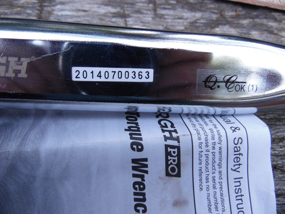 PITTSBURGH 3/4'' TORQUE WRENCH 808