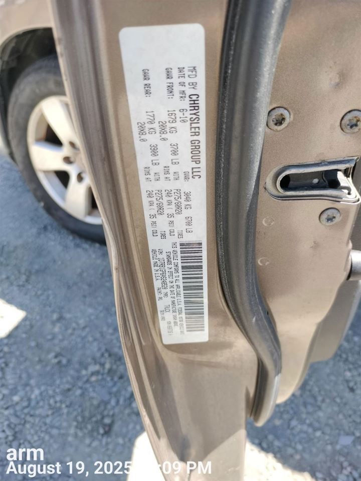 LEFT REAR DOOR WINDOW REGULATOR OEM 2012 DODGE RAM1500