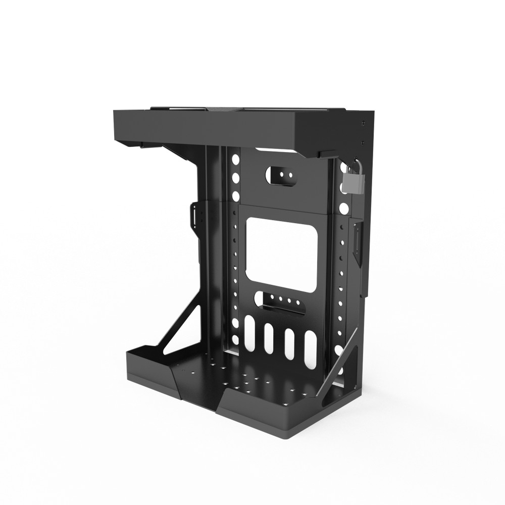 Adjustable Backpack Blower Sprayer Rack for Open and Enclosed Landscape Trailer