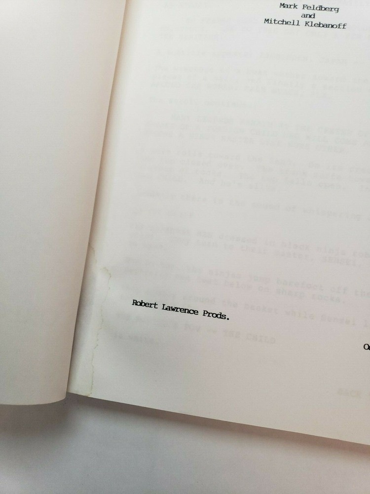 BEVERLY HILLS NINJA / Mark Feldberg 1989 First Draft Screenplay, CHRIS FARLEY
