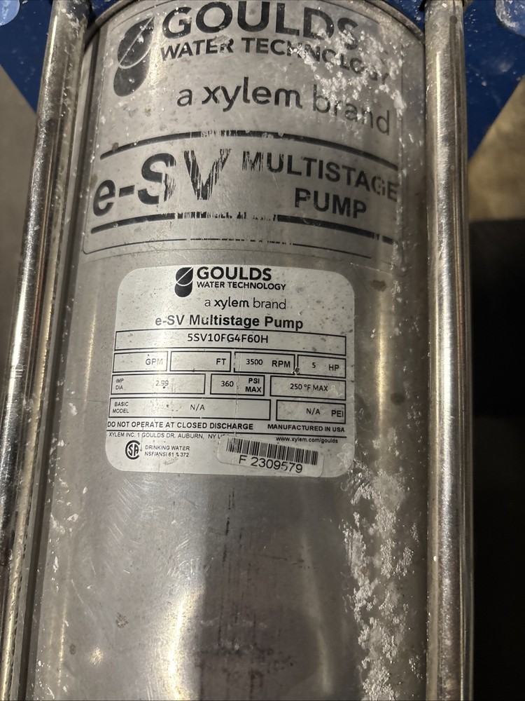 goulds pump E-sv Multistage Pump