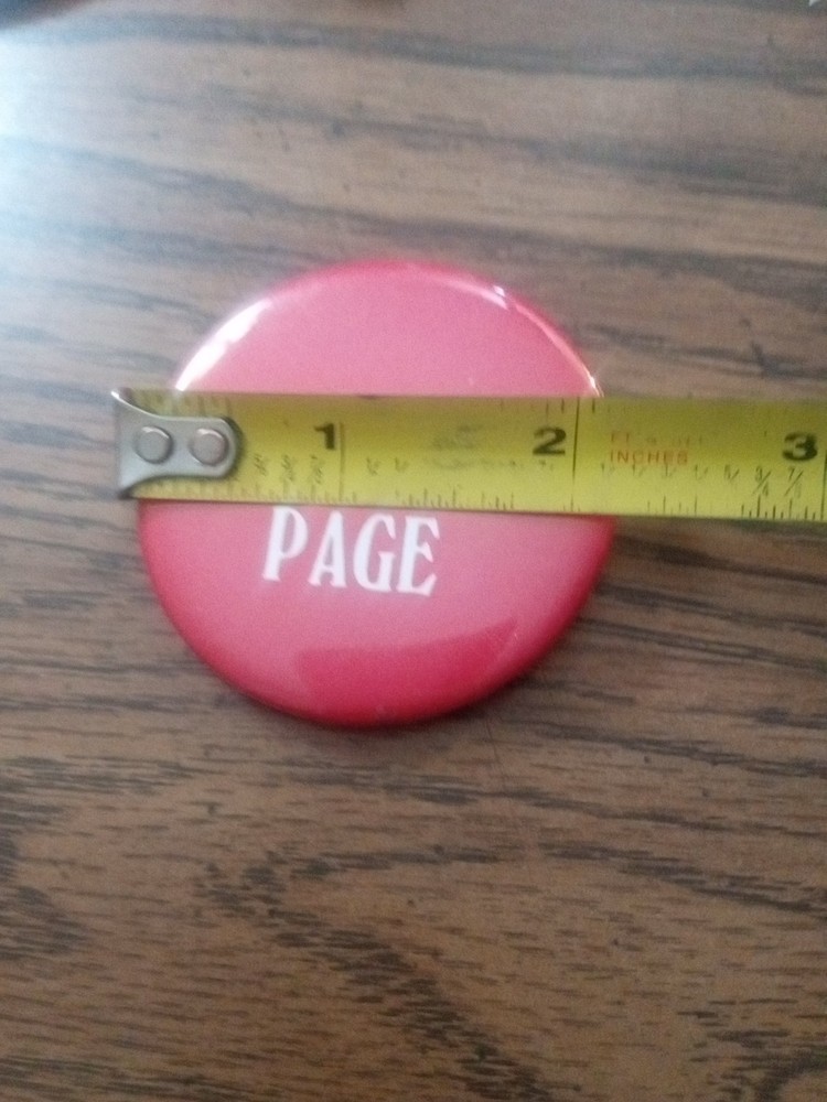Convention Page Pinback Button