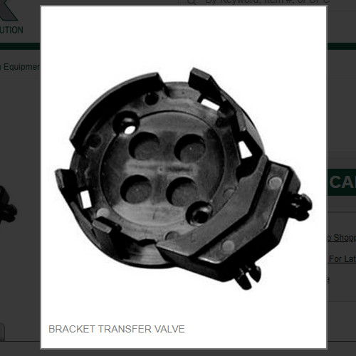 BRACKET TRANSFER VALVE, # 20272-255A