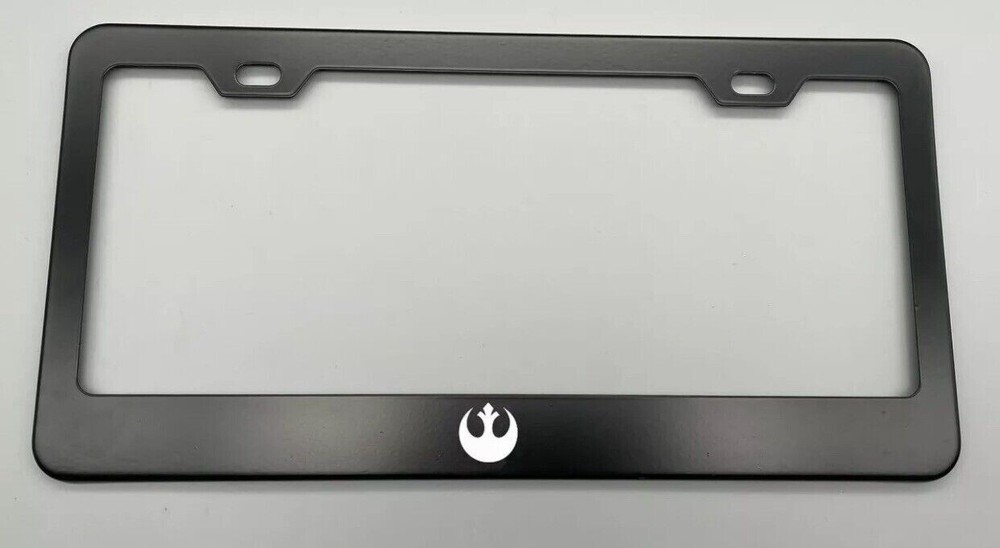 Rebel Star Wars BLACK METAL License Plate Frame