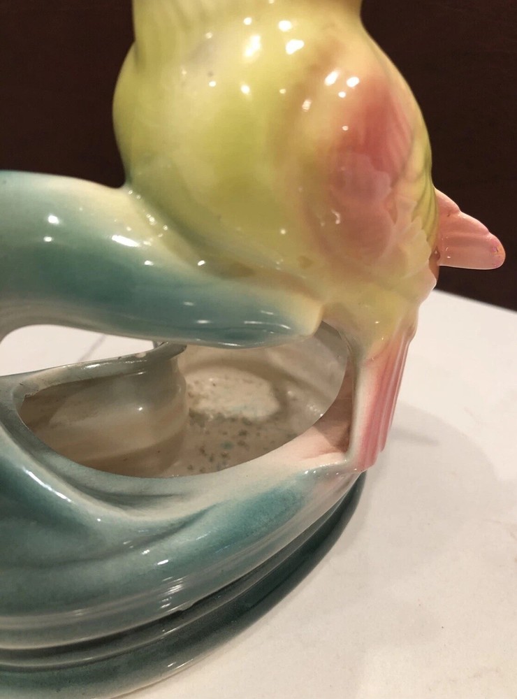 Parrot Planter Vase Vintage Ceramic USA