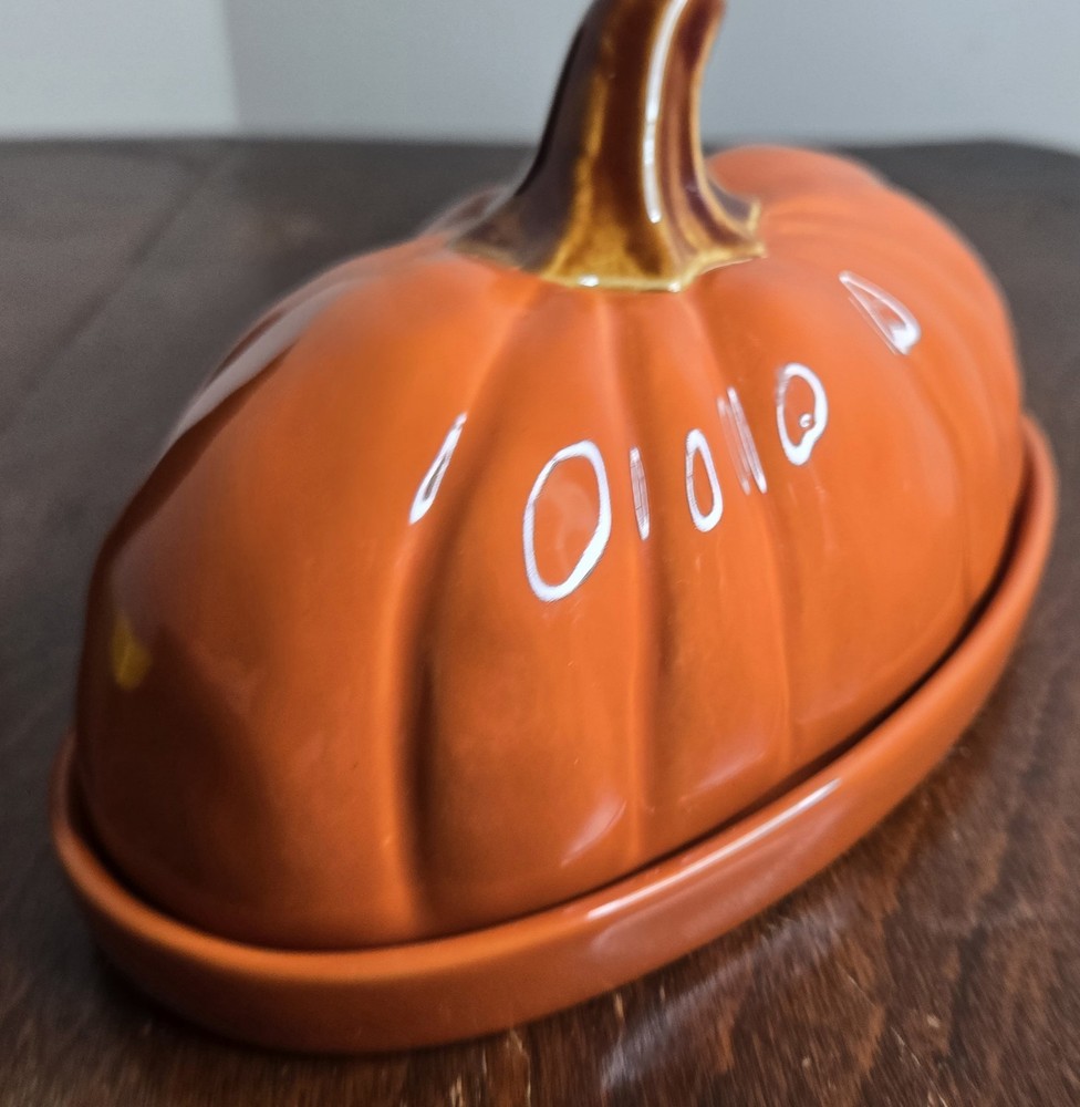 CELEBRATE TOGETHER FALL PUMPKIN BUTTER DISH