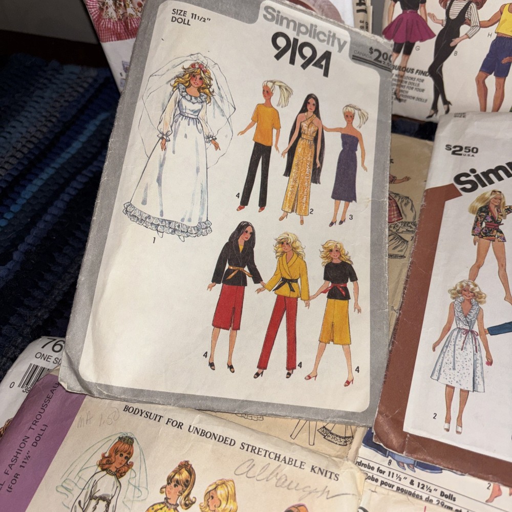 29 Vintage Doll Clothes Sewing Patterns