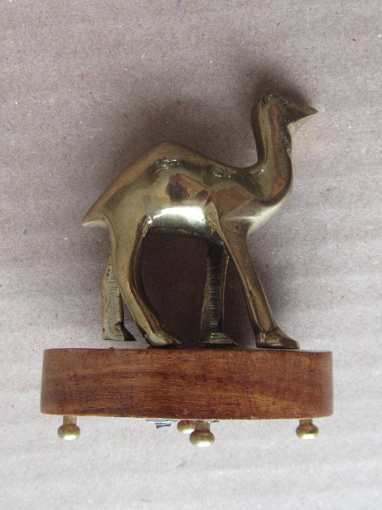 Vintage Middle Eastern Solid Brass Camel Trinket Made in Kuwait