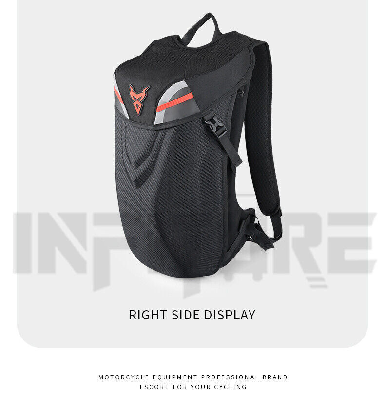 Flash Light Motorcycle Backpack Waterproof Helmet Luggage Backpack Accessories