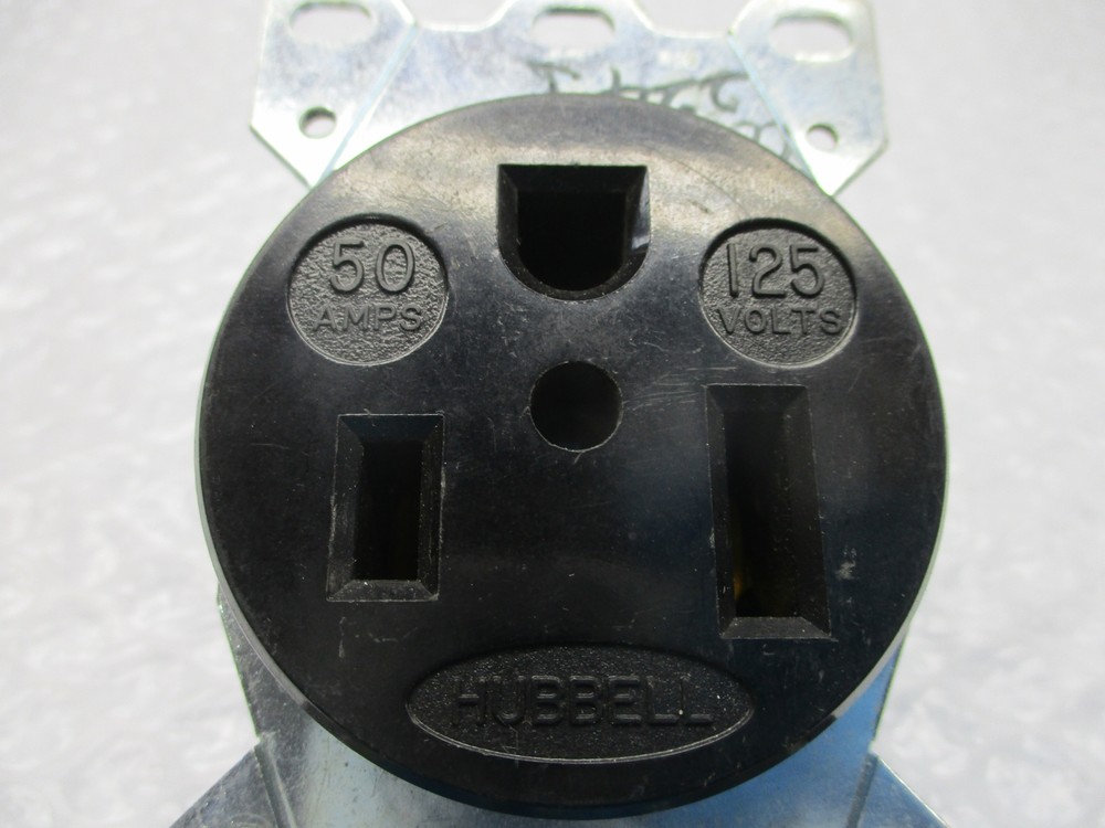 HUBBELL 125V 50AMPS RECEPTACLE UNMP