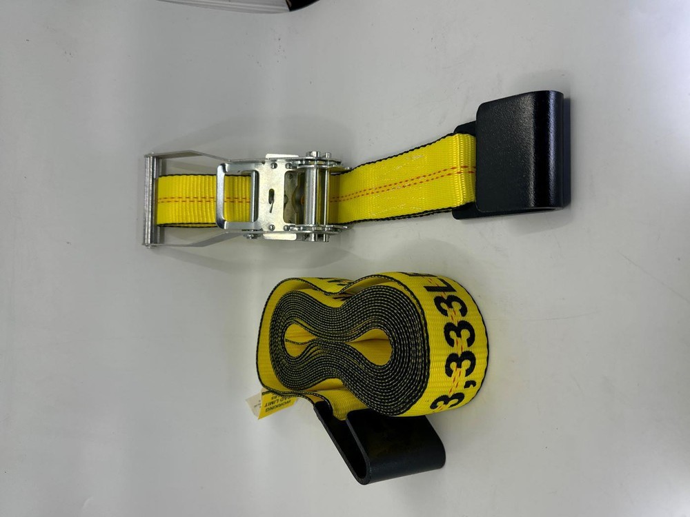 2"X27' Ratchet Strap with Flat Hook 2 Pack