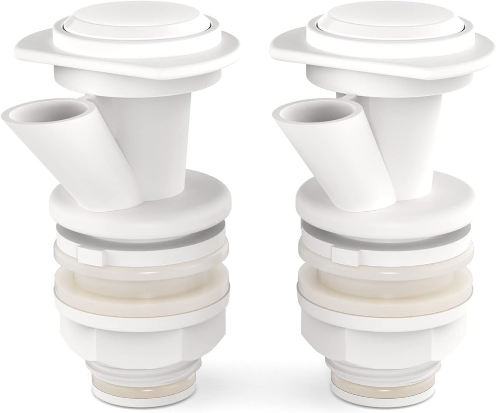Push Button Spigot Replacement, Compatible with Igloo 2, 3, 5 and 10 White