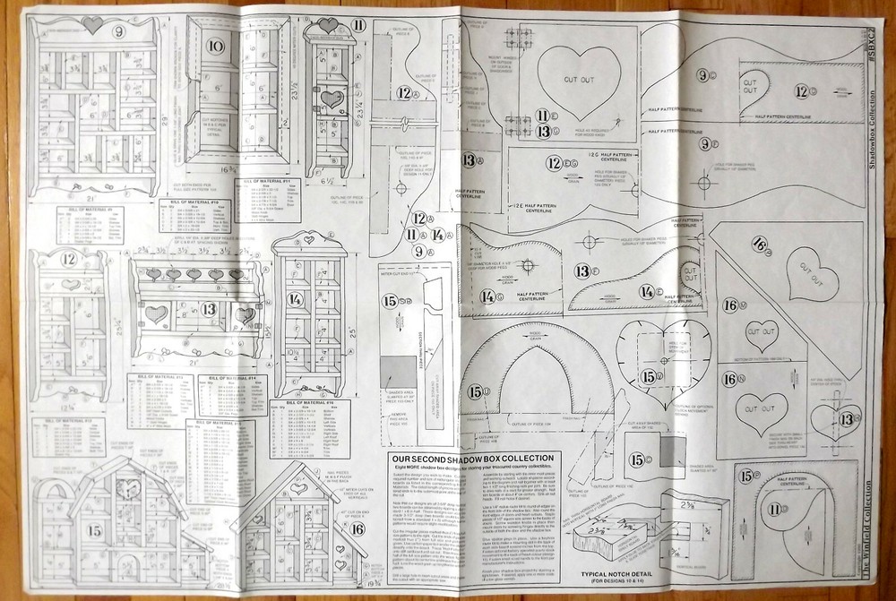 WINFIELD COLLECTION CRAFT PLANS  SHADOWBOX COLLECTION #SBXC2