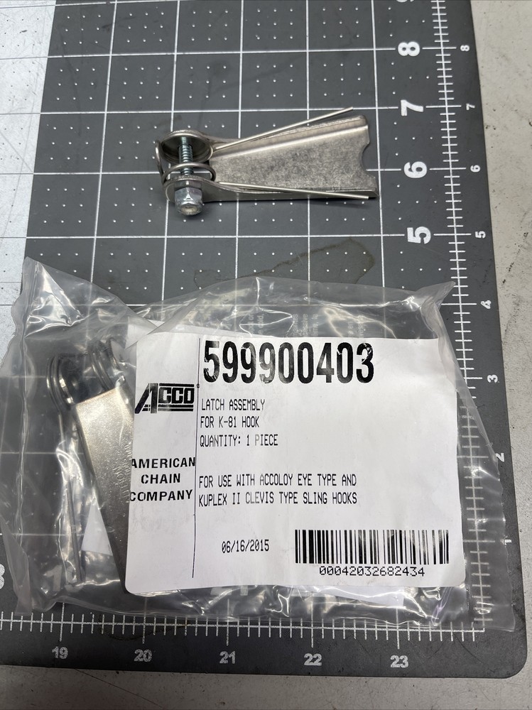 Latch Asembly For K-81 Hook Hoist Chain Fall (x63