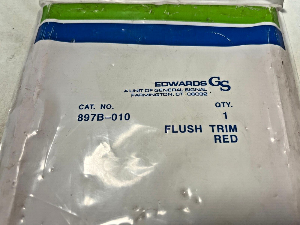 Edwards 897B-010 Flush Red Trim