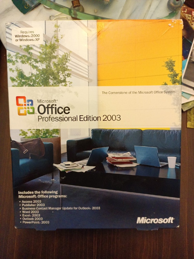 Microsoft Office Professional 2003 - Old Version . Looks Like It Was Never Used