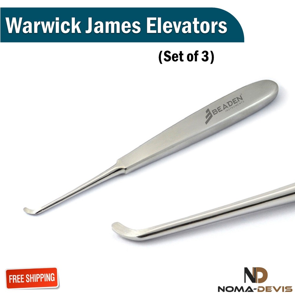 Surgical Elevators Warwick James Elevators Set Periodontal Ligament New BEADEN®