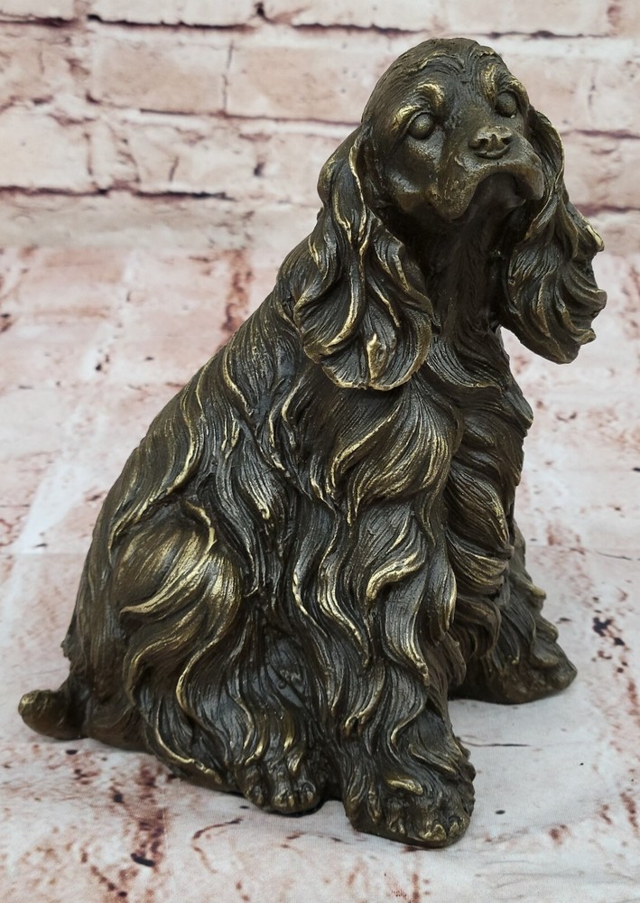 Exquisite Solid Bronze Cocker Spaniel by Artist Williams Perfect Pet Lover