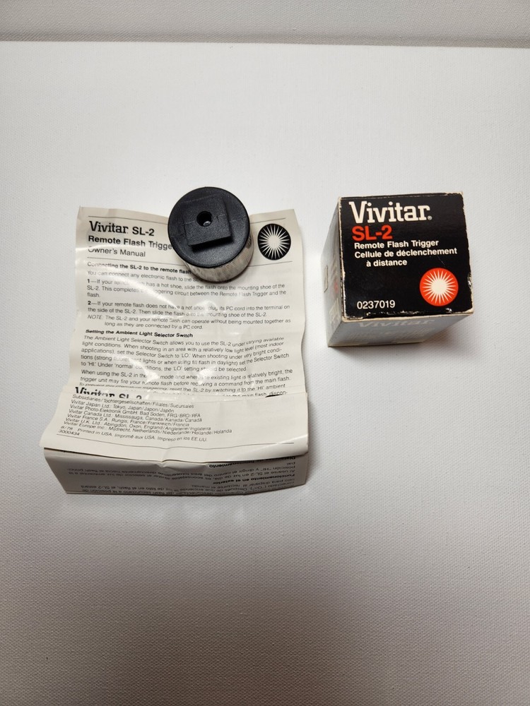 Vivitar SL-2 Camera Remote Flash Trigger