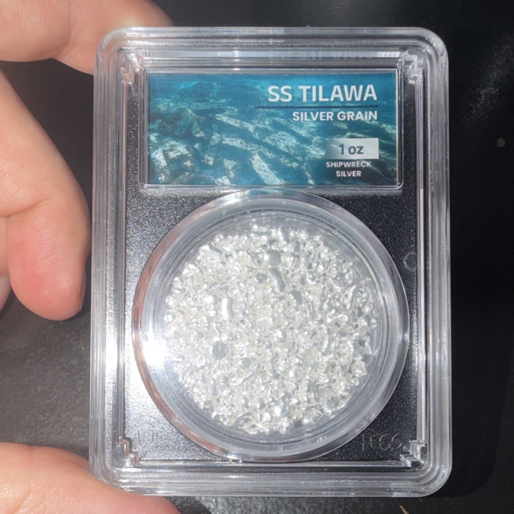 SS Tilawa Silver   1 oz Shipwreck PCGS Certified .999 Silver