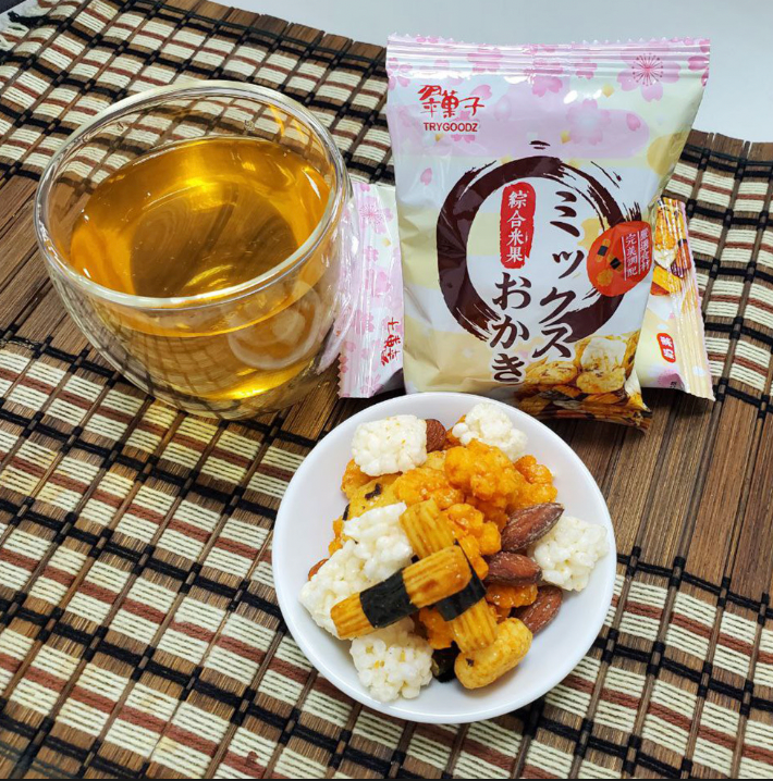 [Trygoodz] Rice Crackers with Almonds 20g x 30/ Pack 翠果子 綜合米果 #