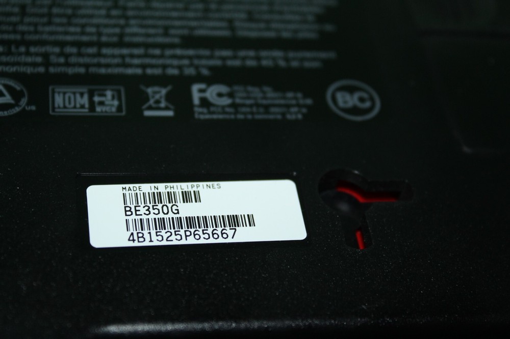 APC Back Ups 350 Surge Protector Black BE35OG 6 Outlet