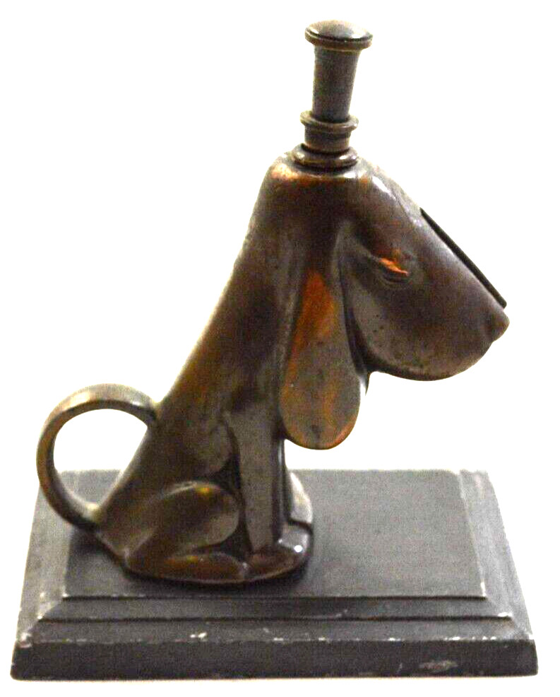 Scarce Ronson AMW Hound Dog Match Safe 1935