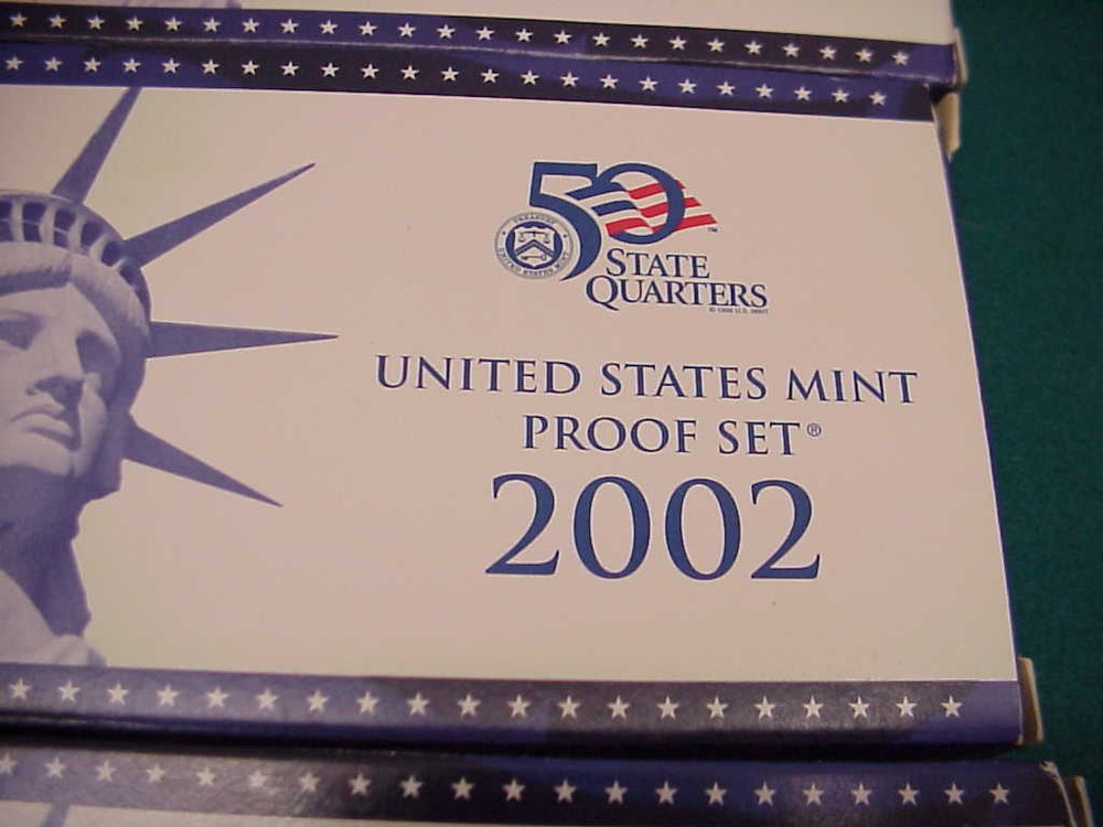 US mint proof set 1999 2000 2001 2002 2005 2006 2008