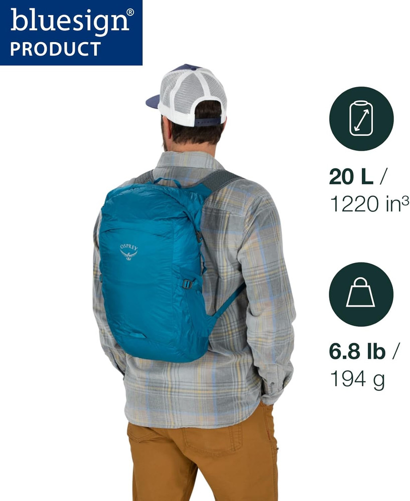 Ultralight 20L Dry Stuff Pack, Waterfront Blue