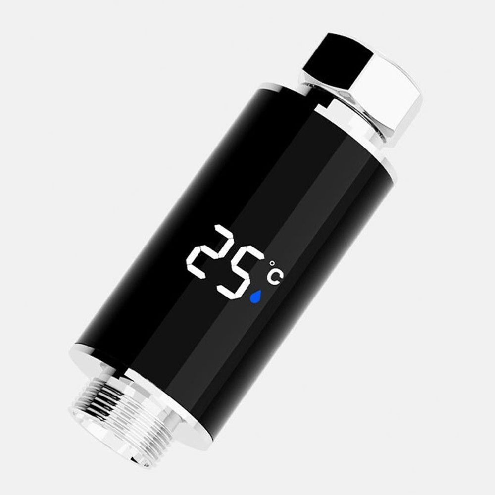 Color-Coded Indicator Digital Display Shower Head Water Temperature Meter