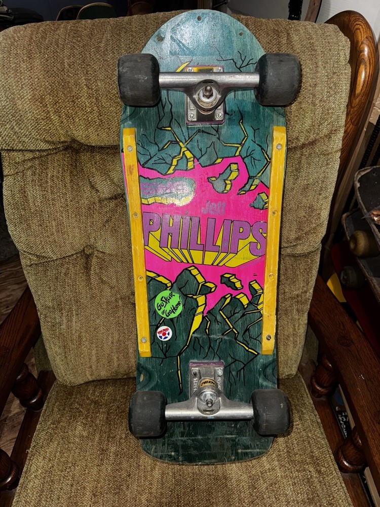 Sims Jeff Phillips Pro Model Vintage Skateboard