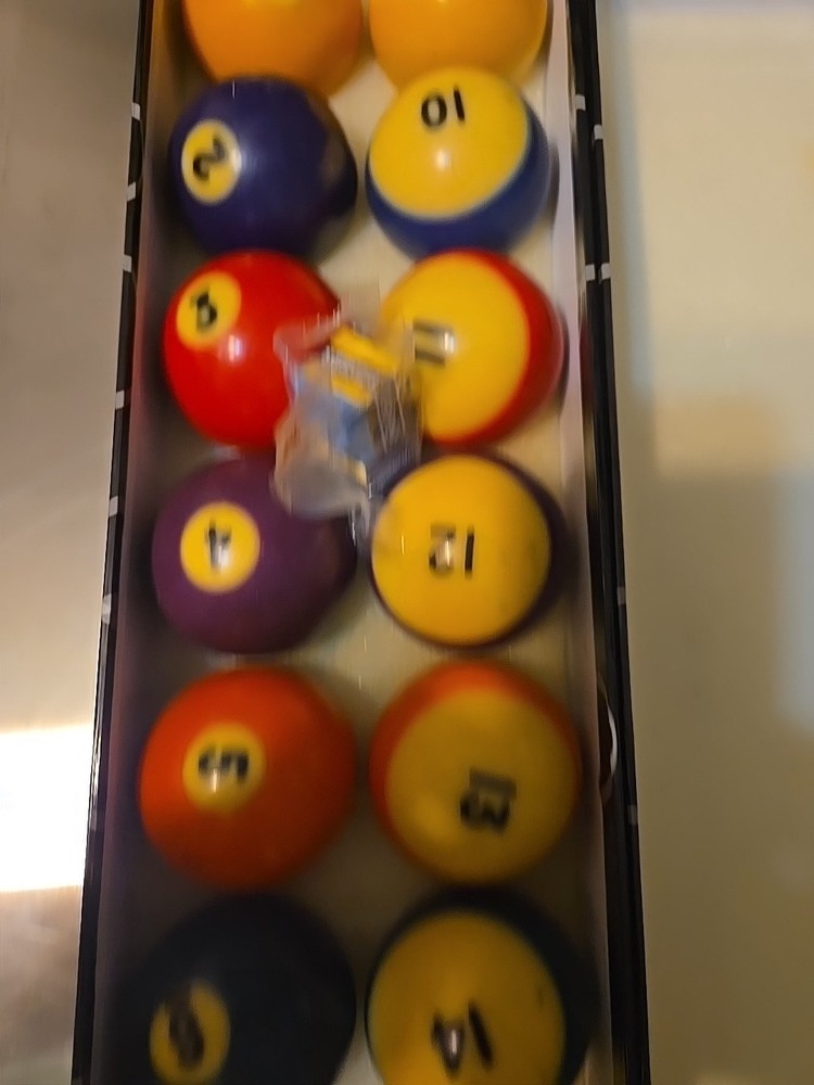 Vtg Pool Balls Complete Billiard Set