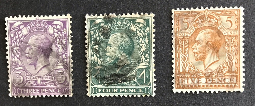 GREAT BRITAIN #192-4 Used Vf