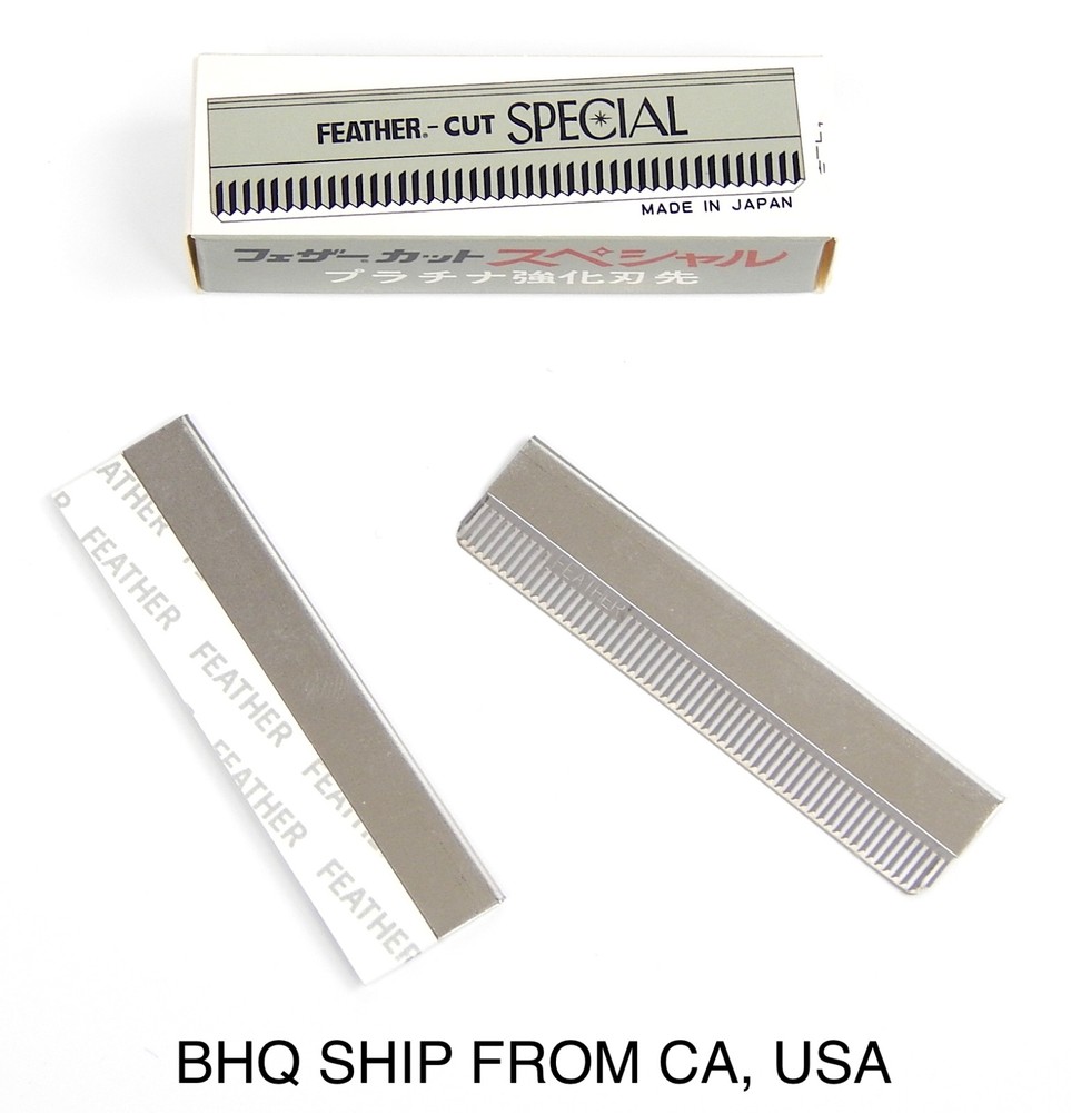 Feather-Cut Special Platinum Coated Edge Blade 10pcs