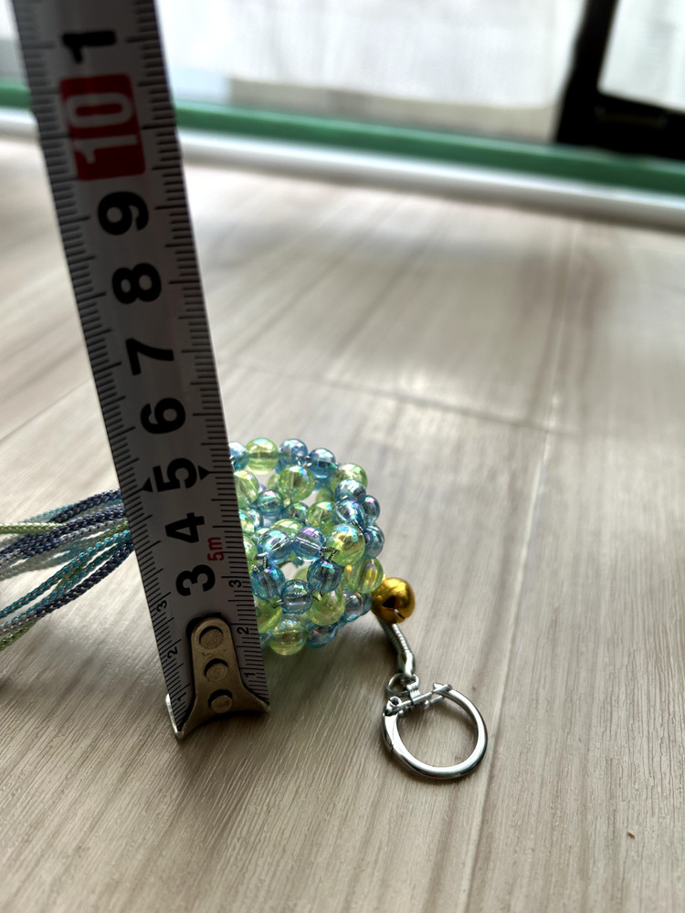 Handmade blue beads by japanese