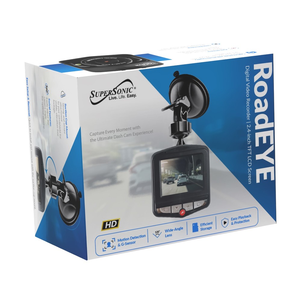 RoadEYE 720p HD Dash Cam SC-570DC