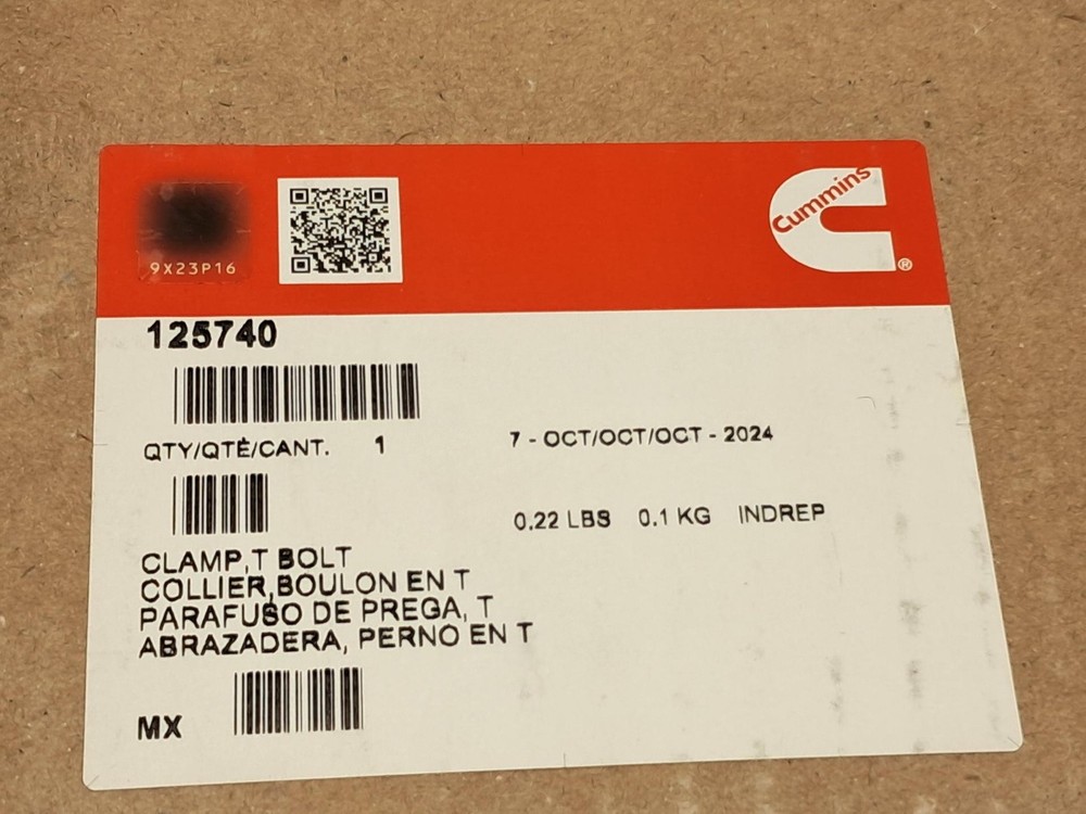 Cummins - 125740 - T-Bolt Clamp - NEW