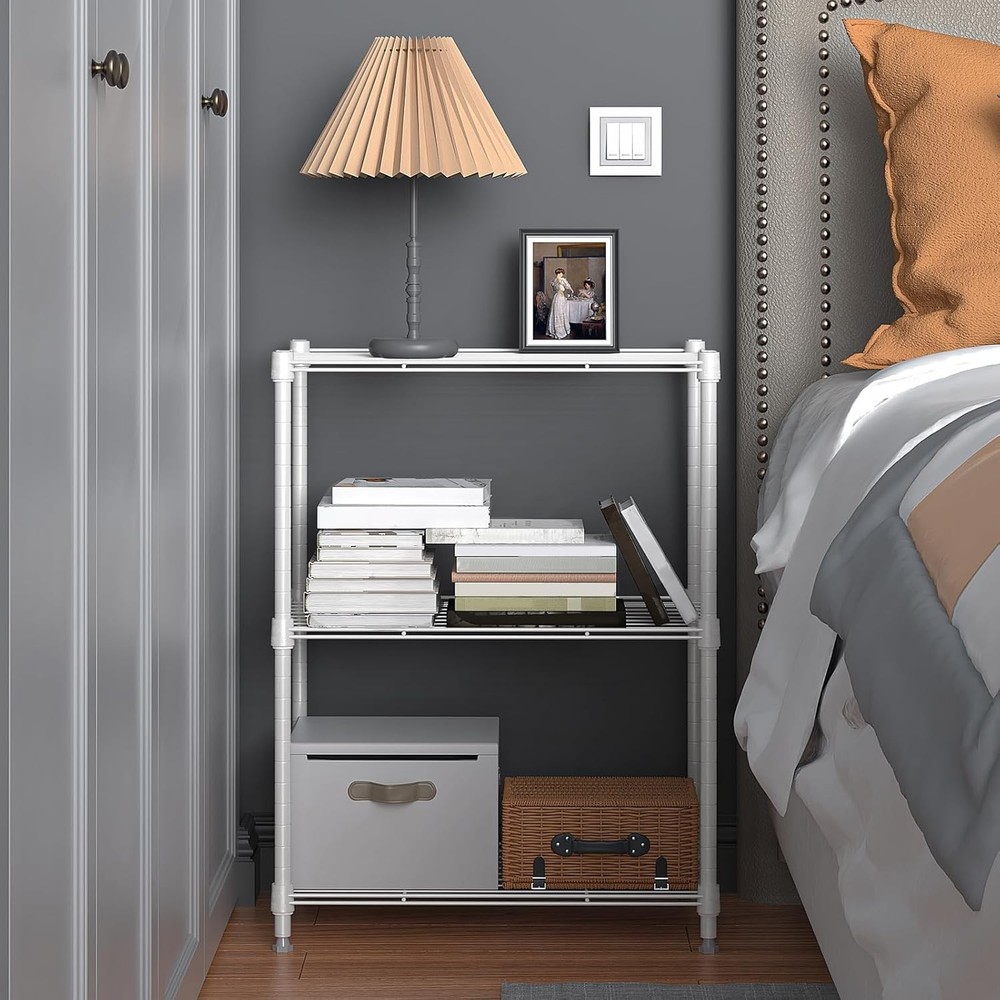 Adjustable 450 lbs Capacity Wire Shelving Unit - Essential Storage Solution