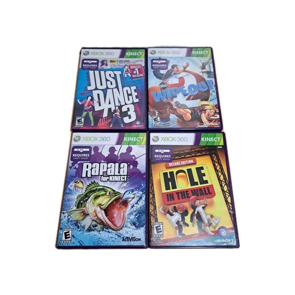 Xbox 360 Kinect Bundle: Sensor Bar 1414 with 8 Kinect Games