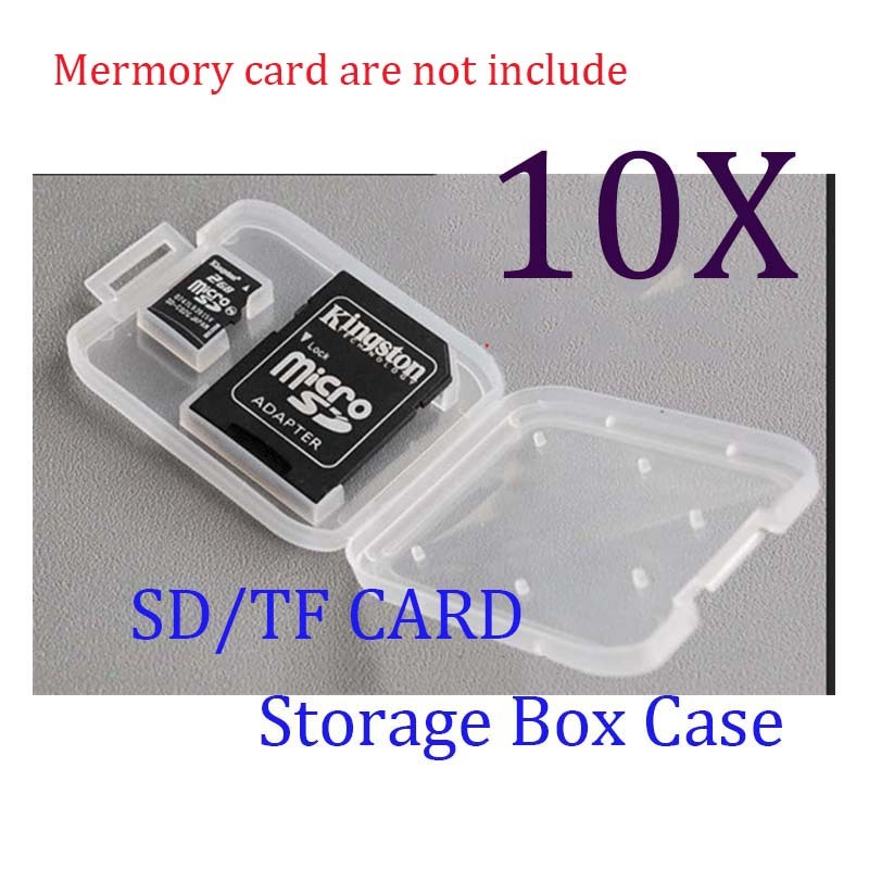 10x Cellphone Camera Memory Micro SD&TF Card Plastic Storage Box Case Container