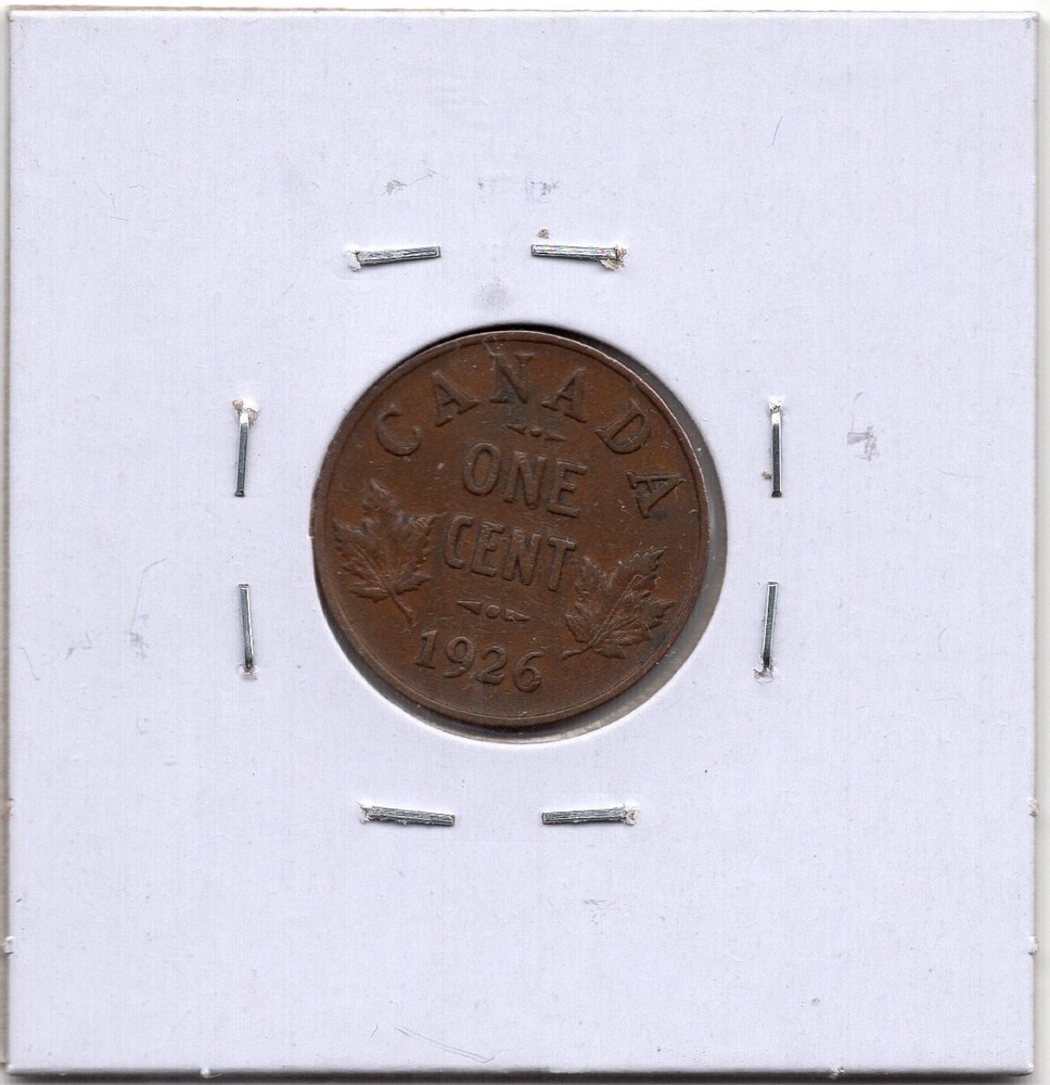 1926 Canada 1 Cent Coin - VG+
