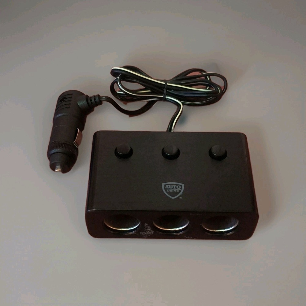 Triple lighter Socket Adapter with USB charging
