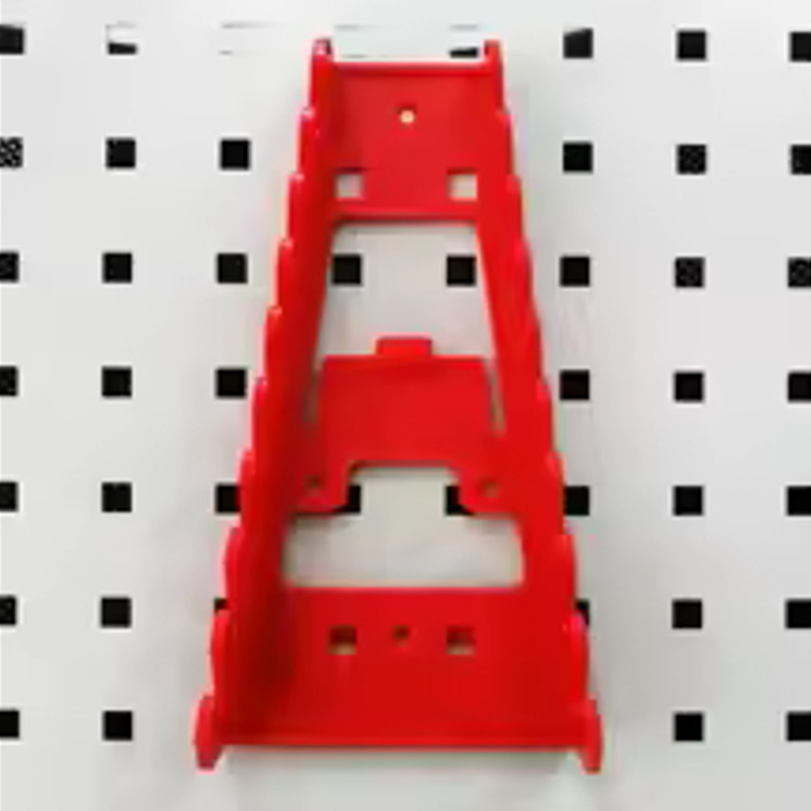 1pc Red Plastic Socket Organizer Tray Tool Storage Holder Rack Case - NEW
